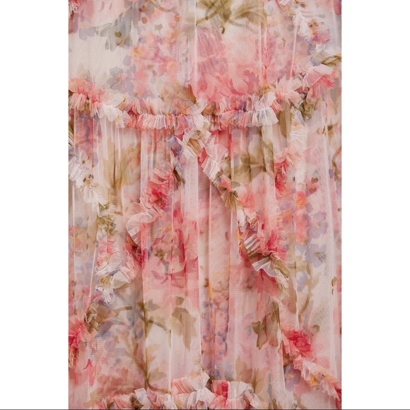 Needle & Thread Summer Song Diamond Ruffle Gown - Picture 3 of 4